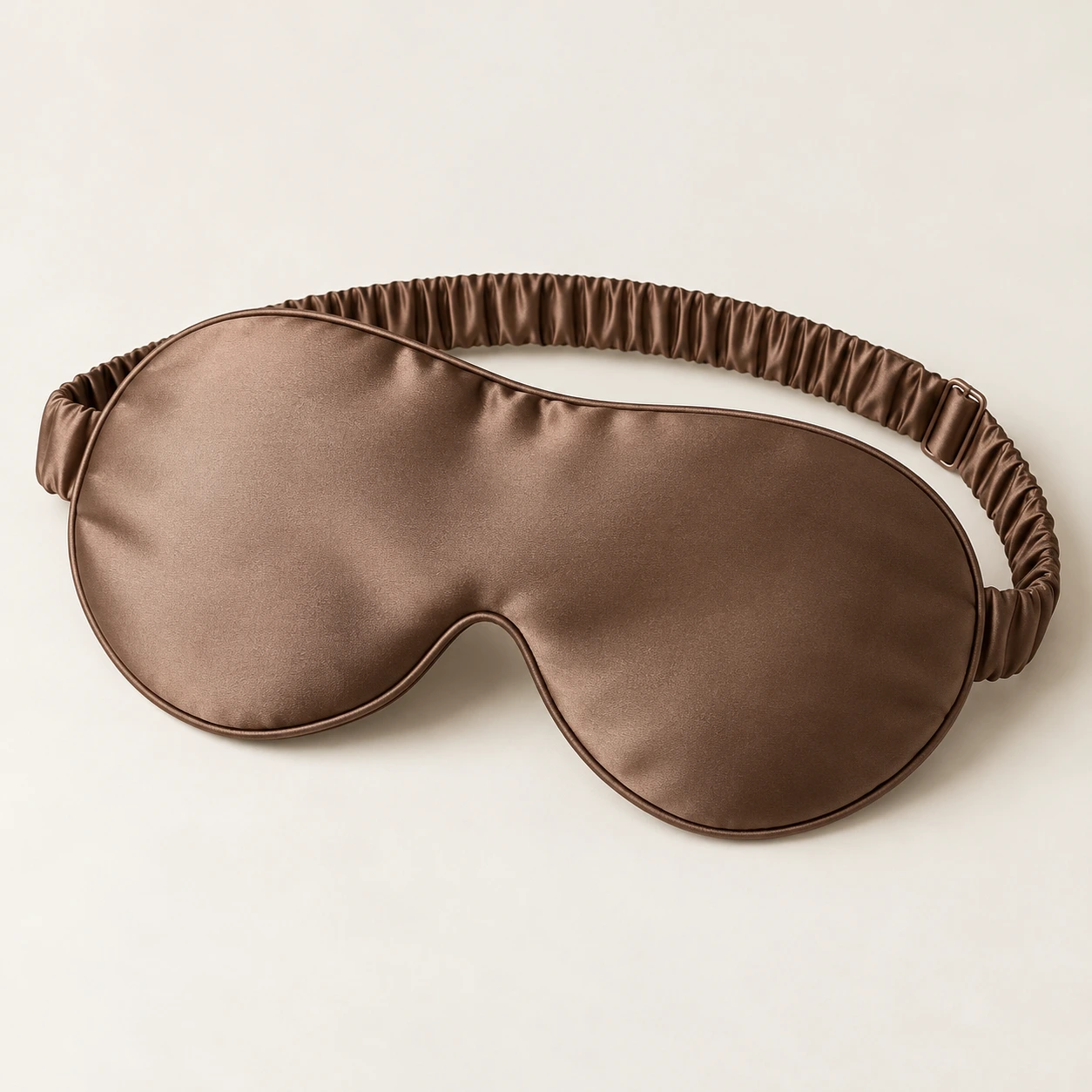 Mocha Sanctuary silk eye mask in Mocha