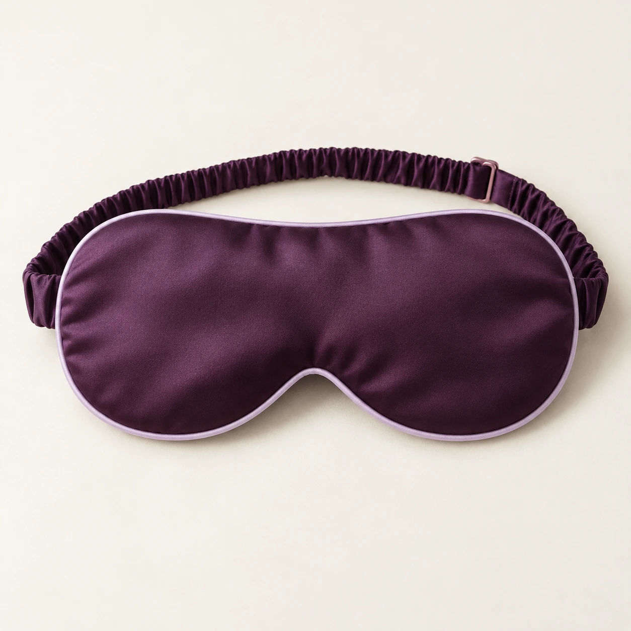 Plum Nocturne silk eye mask in Plum / Lavender